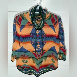 Chaps Ralph Lauren Southwest Aztec Multicolor Cotton Pullover